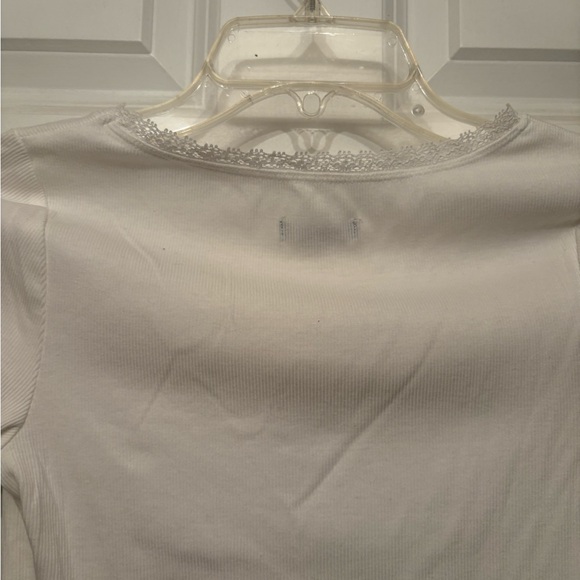 Wild fable women’s long sleeved cropped shirt-fresh white - Picture 4 of 5